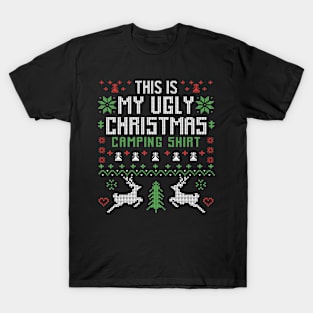 Ugly Christmas Camping Shirt T-Shirt